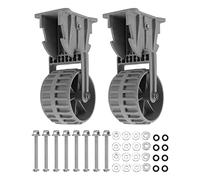 Starrypxl Lot de 2 Roues de canot pneumatique en Nylon, Montage Facile, pour Radeau, Petit Kayak