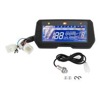Starrypxl Motorcycle Dash Dashboard 12000 RPM 6 Gear LCD Affichage polyvalent de la température d'eau réglable 2 4 cylindres