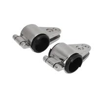 Starrypxl Rail coulisnt à mâchoires articulées pour Bateau, en Acier Inoxydable 316, Poli Miroir, Bague en Nylon, quincaillerie Marine pour Yachts et Bateaux, 2 pièces de 22 mm
