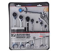 Starrypxl Ratchenting Wrench Set 12 Pieds Chrome Vanadium Steel Flexible Head Precision Tools Ideal Mechanics Repair Home