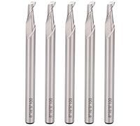 Starrypxl Spiral End Mill 5pcs 8 mm Shank 1 flûte CNC Filling Cutter High Speed Steel 8x8x16x100mm Tool de précision pour un travail métallique et un travail du bois efficace