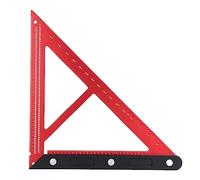 Starrypxl Triangle de menuiserie en aluminium Alloy Inch Scale Square Angle Carpeter Tool Mesure de précision durable pour la construction et les projets de bricolage