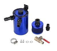 Starrypxl Universal Aluminium Alloy Huile Tank Catch Catch Can 2 Port Accessory Kit Red Durable Design Performance automobile idéal (Blau)