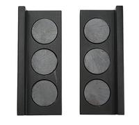 Starrypxl Vice Jaw Pads 2Pcs Steel Billet Aluminum Magnetic High Performance Grooved Surface Multi Purpose All Vice