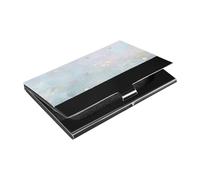 Stars All Over The Sky Porte-cartes de visite portable ultra-fin avec étui en cuir et acier inoxydable avec porte-cartes pour protéger vos cartes portatarjetas para Hombre
