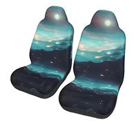 Stars de science-fiction Dua Sarung JOK Mobil,& Sarung JOK Mobil Depan, Cocok pour Sebagian Besar Mobil, SUV, Truk, Van, Dll.