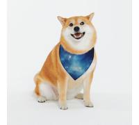 Stars Écharpe triangulaire pour chiens de petite, moyenne et grande taille, bandanas noirs