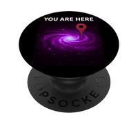 Stars Galaxy Science Geek Vous êtes Ici Scifi Space PopSockets PopGrip Adhésif