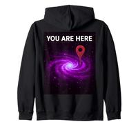 Stars Galaxy Science Geek Vous êtes Ici Scifi Space Sweat à Capuche