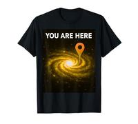 Stars Galaxy Science Geek Vous êtes Ici Scifi Space T-Shirt