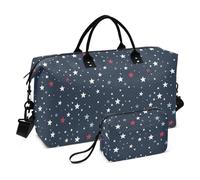 Stars Grand sac de voyage fourre-tout avec sangle réglable pour yoga Grande capacité