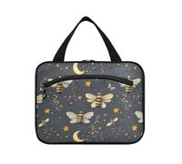 Stars Moon Bees Sac à suspendre pour homme avec crochet, sac de soins de la peau pour maman travail bolso de maquillaje para Mujer L