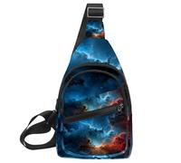 Stars Nebula Sac à bandoulière pour voyage, randonnée, sac de jour pour sac à main, sac à bandoulière pour femme et homme, Multicolore 20., 11.8x7x1.5in/30x18x4cm
