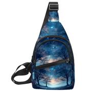 Stars Nebula Sac à dos à bandoulière réglable pour voyage randonnée, Multicolore 13., 11.8x7x1.5in/30x18x4cm