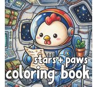 Stars & Paws: A Cute Animal Space Coloring Book for All Ages