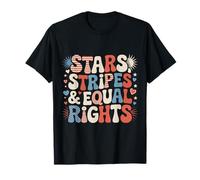Stars Stripes And Equal Rights 4 juillet Droits des femmes T-Shirt