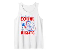 Stars Stripes and Equal Rights 4th of July Women's Rights Débardeur