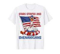 Stars Stripes And Shenanigans, mème d'oie du 4 juillet T-Shirt