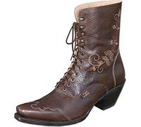 STARS & STRIPES Bottes western « ROSI » pour femme, noires, marron, 36 EU