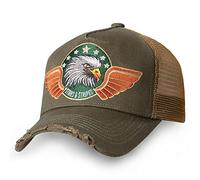 STARS & STRIPES Casquette trucker Eagle - Casquette western bicolore avec broderie et look usé, multicolore, taille unique