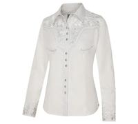 STARS & STRIPES Chemisier western Hailey pour femme, Blanc., S