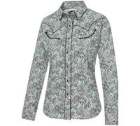 STARS & STRIPES Chemisier western pour femme « Willow », gris, M