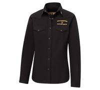 STARS & STRIPES Chemisier western Yellowstone « Dutton Ranch » pour femme, noir