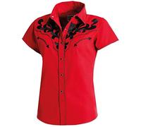 Stars & Stripes Ella Chemisier western pour femme - Rouge - X-Large