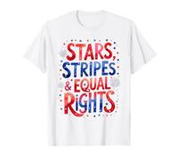 Stars Stripes et Equal Rights : c'est drôle, politique du 4 juillet T-Shirt