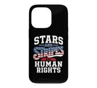 Stars Stripes Human Rights Equality Equity USA 4 Juillet Coque pour iPhone 13 Pro