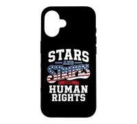 Stars Stripes Human Rights Equality Equity USA 4 Juillet Coque pour iPhone 16