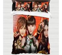 STARSAY Stellar Blade Parure de lit 135 x 200 cm pour chambre à coucher avec housse de couette décorative et 2 taies d'oreiller pour enfants, adolescents, garçons et filles (impression 3D, simple 135