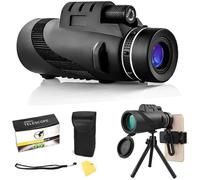 Starscope Monocular Ultra Puissant Vision Nocturne, 40x60 Télescope Mobile Puissant Monoculaire étanche avec Trépied et Clip de A376