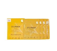 STARSKIN After Party (3+1), Masque Visage Coréen en Bio-Cellulose Revitalisant, Infusé de Sérum à la Vitamine C et à la Niacinamide, Énergisant et Apaisant, Pour Tous Types de Peaux