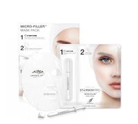 STARSKIN Masque Visage 2 Étapes Micro-Filler, Masque Tissu Anti-Âge, Formulé avec des Micro-Pyramides d’Acide Hyaluronique, Illuminant et Rajeunissant