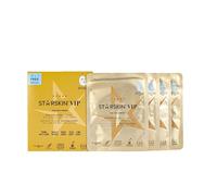 STARSKIN VIP Gold Mask (3+1), Masque Visage Coréen en Bio-Cellulose Revitalisant, Hydratant, Repulpant & Nourrissant, Pour Tous Types de Peau