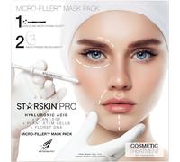 STARSKIN Masque Visage 2 Étapes Micro-Filler, Masque Tissu Anti-Âge, Formulé avec des Micro-Pyramides d’Acide Hyaluronique, Illuminant et Rajeunissant
