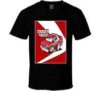 Starsky and Hutch Grand Torino Muscle Car TV Police Car Fan Men's T-Shirt Graphic Printed Black Tee XL