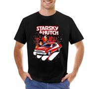 Starsky and Hutch TV Series T-Shirt Shirts Graphic Tees Short Sleeve Tee t Shirts for Men Black 3XL