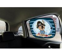 Start Paire de Stores latéraux avec ventouses, y Compris Un Motif d'ours en Peluche, 44 x 36 cm, Protection Solaire Universelle pour Enfants