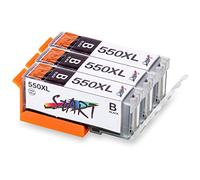 START - 3 Cartouches d'encre Compatible avec Canon PGI-550BK PGI-550PGBK XL Black