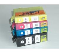 START - 4 Cartouches d'encre Compatible avec Epson T1301. T1302. T1303. T1304. Black. Cyan. Magenta. Yellow