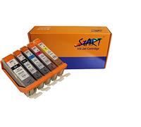 START - 5 Cartouches d'encre Compatible avec Canon PGI-580 PGBK XXL Black. CLI-581BK XXL Photo-Black. CLI-581C XXL Cyan. CLI-581M XXL Magenta. CLI-581Y XXL Yellow