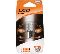 Start Ampoule simple PY21W 13 LED orange pour feux de voiture 12V 21W Bau15s