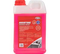 Liquide Radiateur organique rouge G12+ de 2 litres - contraste l'action corrosive de l'eau - protège contre l'ébullition jusqu'à +120°C et agit comme antigel jusqu'à -22°C