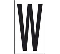 Start Autocollant lettre W abritant des bureaux et des lieux publics 10 cm x 5,6 cm