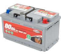 Start Batterie scellée Stop& 80AH 12V 720A (EN1), cassette L3 à pôle positif droit, technologie EFB, mesures 27,5 x 17,5 x 19 cm
