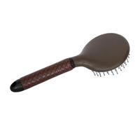 START Brosse à cheval, avec poignée ergonomique, pour crinière et queue - Démêlage en douceur sans tirer - Accessoire de cheval robuste en plastique pour un entretien confortable (marron)