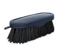 START Brosse à chevaux, avec poignée ergonomique, étrille douce pour chevaux, pour un toilettage doux et en profondeur, design antidérapant et boucle pratique, bleu foncé