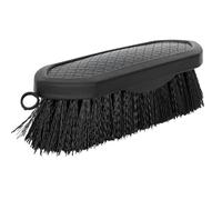 START Brosse à chevaux, avec poignée ergonomique, étrille douce pour chevaux, pour un toilettage doux et en profondeur, design antidérapant et boucle pratique, noire